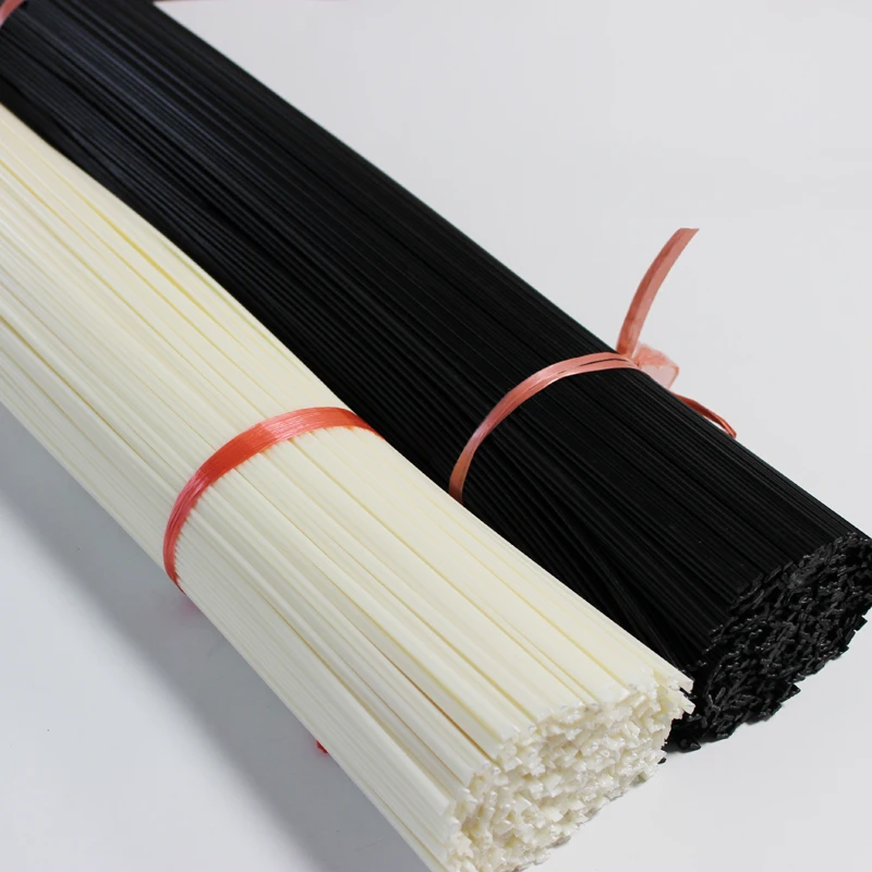 

white/black round 2.5 x 5.0mm PE plastic welding rods electrodes for automotive car bumper repair welder machine sticks tools