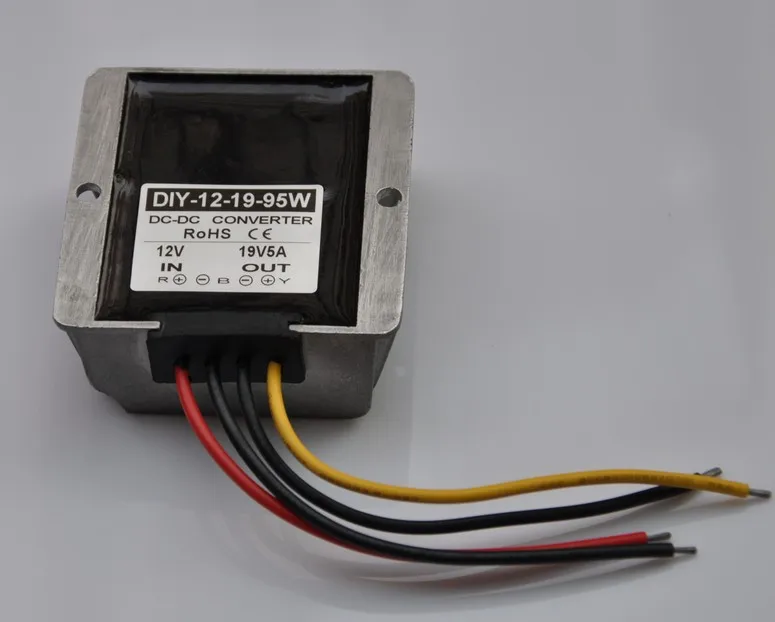 12 вольт постоянного тока(9 V-18 V) Step Up To 19V 5A 95W постоянного/переменного тока, повышающий преобразователь Мощность модуль для ноутбука автомобиля Мощность адаптер регулятор Водонепроницаемый