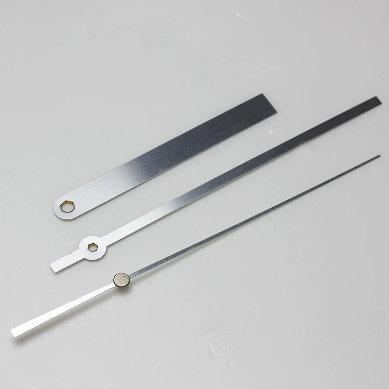 SKPShaft2448SilverHandsMetalAluminumMaterialDIYClockHands