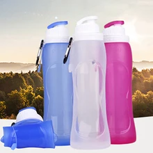 500 ml Deporte Botella De Jugo Creativo Plegable Portátil de Viaje Al Aire Libre Taza de Agua