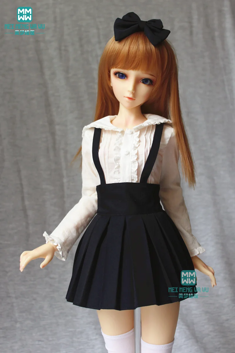 BJD Кукла Одежда для 1/3 кукла Мода элегантный черный слинг плиссированная юбка |
