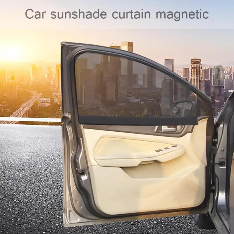 Magnetic Automobile Sunshade Curtain Summer Mesh Protector Film Thickening Encryption Car Windows Sunshad UV Protection