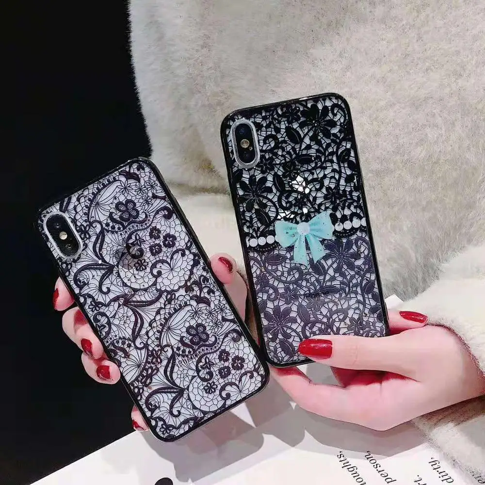 XSMYiss сексуальный цветочный чехол для телефона Apple iPhone 7 8 6 6s Plus с кружевным цветком