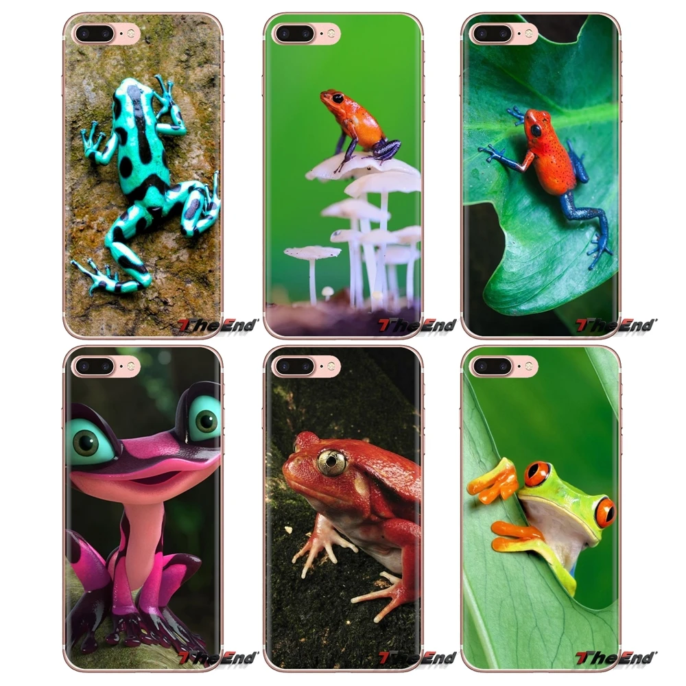 

Silicone Shell Case Amphibian animals frog Poison Dart For Samsung Galaxy S3 S4 S5 Mini S6 S7 Edge S8 S9 S10 Plus Note 3 4 5 8 9