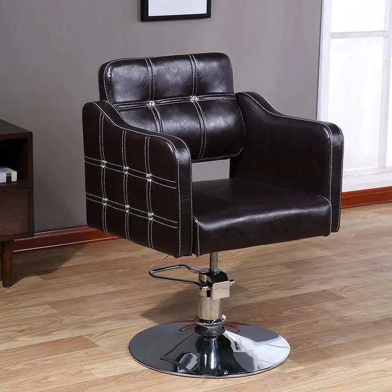 Kappersstoelen Cabeleireiro Stoel Mueble Sedie Sedia Schoonheidssalon Stuhl барберо салон Silla Cadeira Barbearia парикмахерское кресло - Цвет: MODEL O