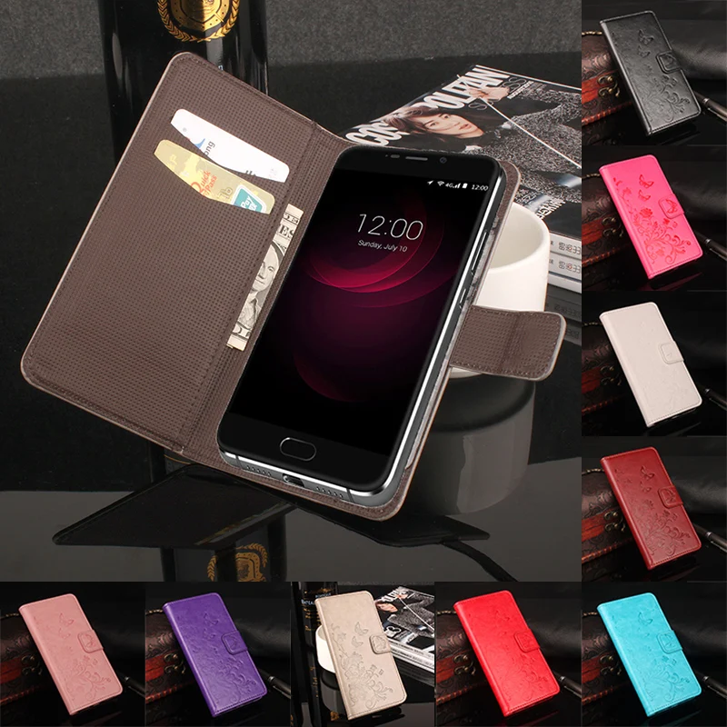 

HongBaiwei Brand Luxury Wallet Leather Case for Umi Plus Flip Stand 3D Fashion Flower Card Bag Cover Coque