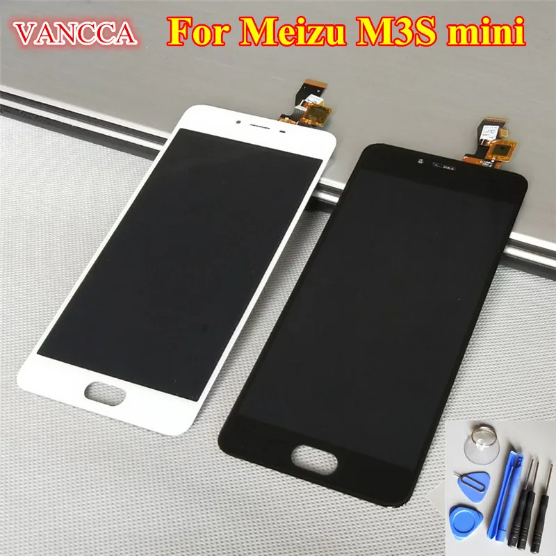 

Vancca Oleophobic coating Lcd Display For Meizu M3S Meilan 3S Touch Screen Digitizer Assembly 10 Touchs M3S mini Y685H Frame