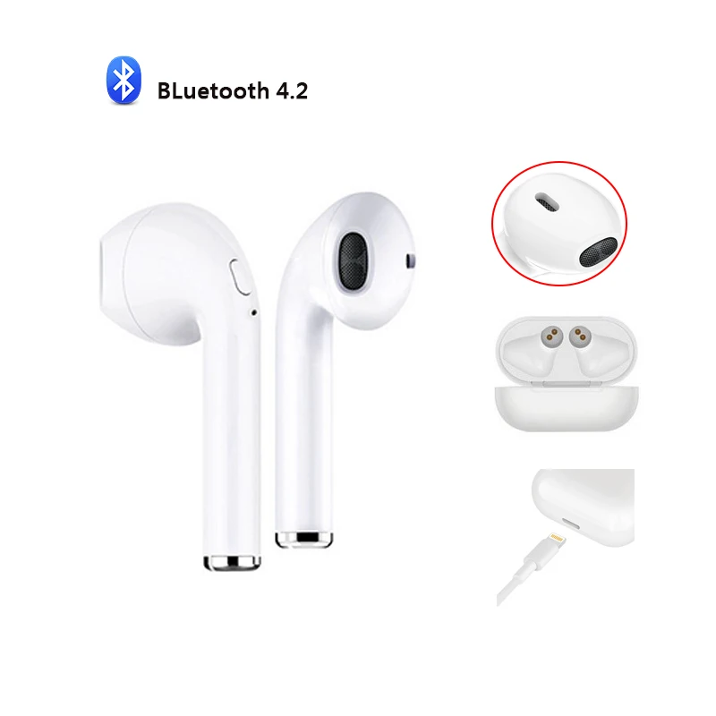 

XUTULE Bluetooth Earphones i8 Sport Wireless Headphone Ear bud Air Stereo Headset With Charging Box Pods For Apple iPhone5 6 7 8