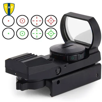 

Hunting Tactical 20mm/11mm Holographic 1x22x33 Reflex Red Green Dot Sight Scope RifleScope For Airsoft Gun Caza