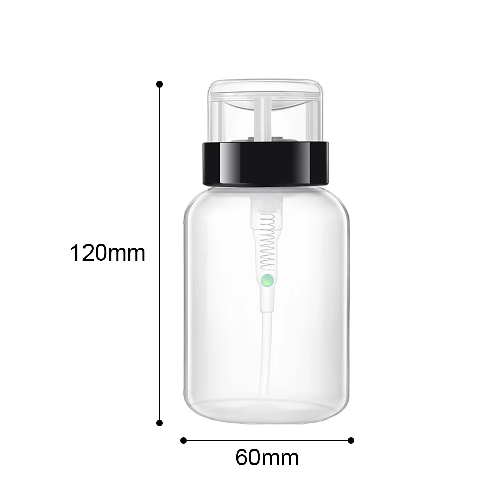12*6 см 200 мл пустая пластиковая открывающаяся бутылка давления дозаторный диспенсер для дизайна ногтей УФ гель для снятия макияжа инструмент TSLM2