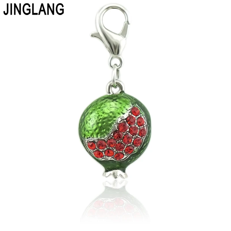 

JINGLANG Charm pomegranate Jewelry Antique Silver Charm for DIY Charm Necklace Pendant Jewelry Accessories Pendant 50 Psc