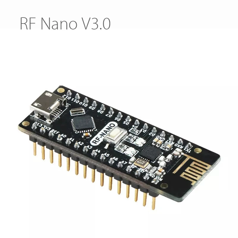 

RF Nano V3.0 Micro USB Module ATmega328P QFN32 5V 16M CH340 Integrate NRF24l01+2.4G Wireless Imme For Arduino