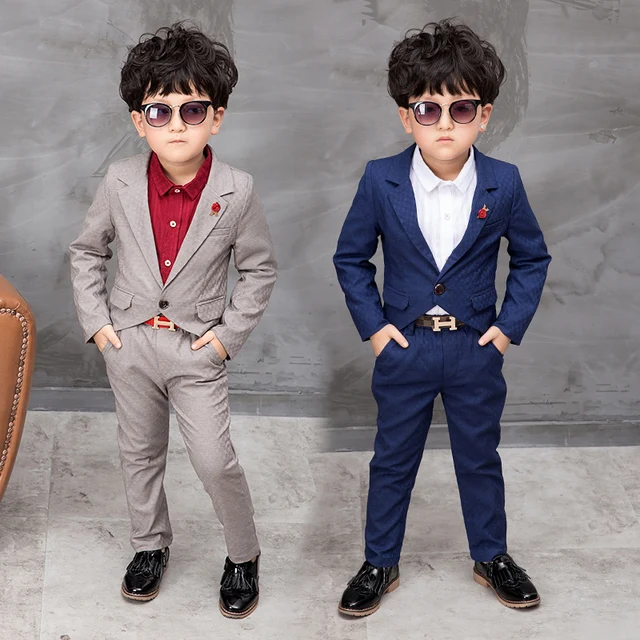 2017 Spring Children Suit Baby Boys Suits Tuxedo Kids Blazer Boy Formal