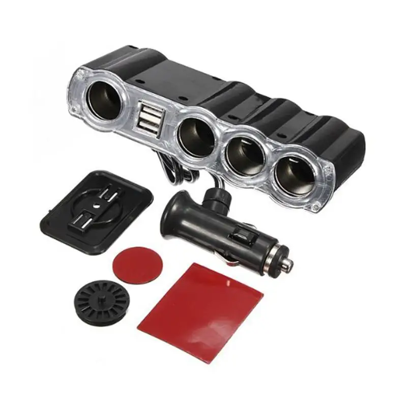 4 In 1 Car Power Lighter Cigarette Cigar Socket 4 Way