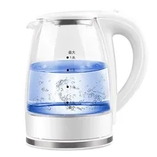 Стеклянный Электрический чайник 304 из нержавеющей стали для дома, Автоматическое отключение питания