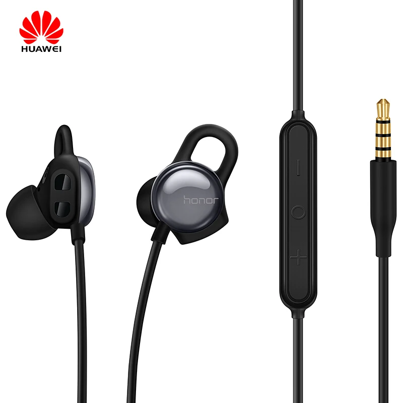 Huawei Honor Проводная гарнитура AM16 Hi-Res стерео наушники-вкладыши Спорт eadphones мониторинга сердечного ритма для mate10/mate20/p20/p10/S8 Примечание 8 - Цвет: black