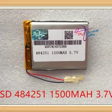 Литиевая батарея 484251 3,7 V литий-полимерный аккумулятор 504050 1500 мАч C430 gps навигатор 494251 рекордер