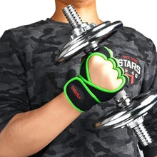 Черные противоскользящие перчатки для тяжелой атлетики полый полупальчиковый Спортивные Перчатки для фитнеса тренировочные перекрестный Бодибилдинг перчатки