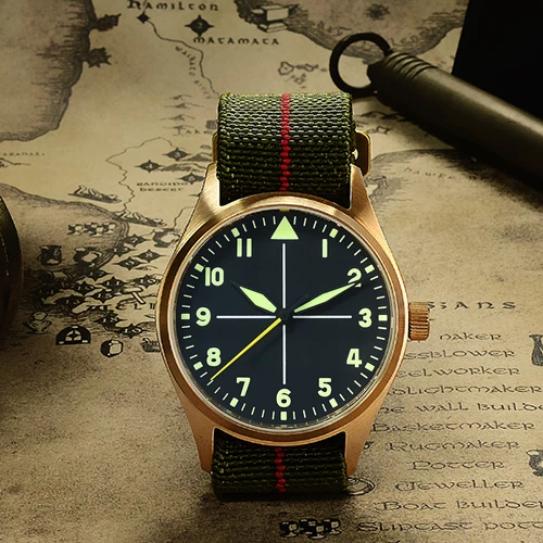 Мужские часы San Martin Cusn8, бронзовые, автоматические, 200 м, водостойкие, сапфировое стекло, Swiss ETA 2824-2, винтажные наручные часы для дайвинга