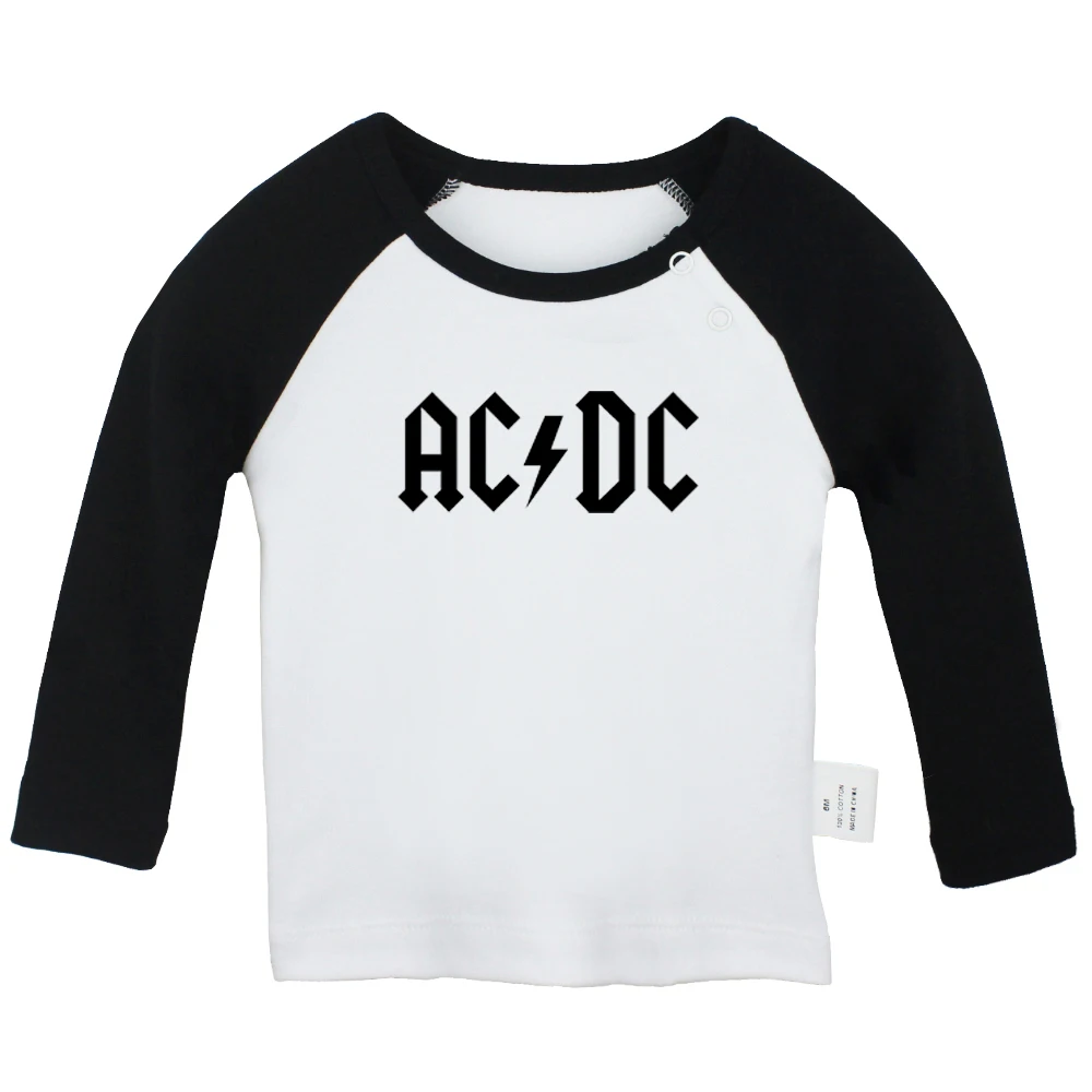 Белль Белоснежка Эйфелева башня рок группа ACDC футболки для новорожденных детей