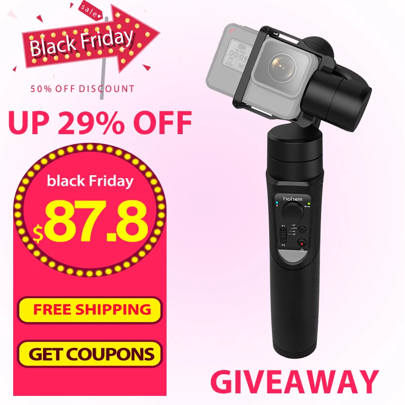 

Hohem iSteady Pro 3-Axis Handheld Gimbal Stabilizer for Gopro Hero 7 6 5 4 3 SJCAM YI Cam Sony RXO Action Camera PK Feiyutech G6