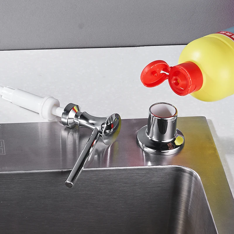 Preise Flüssigkeit Seife Spender Für Küche 400ML Bad Küche Kunststoff Flasche Sink Ersatz Hand Flüssigkeit Seife Spender Spray 2302