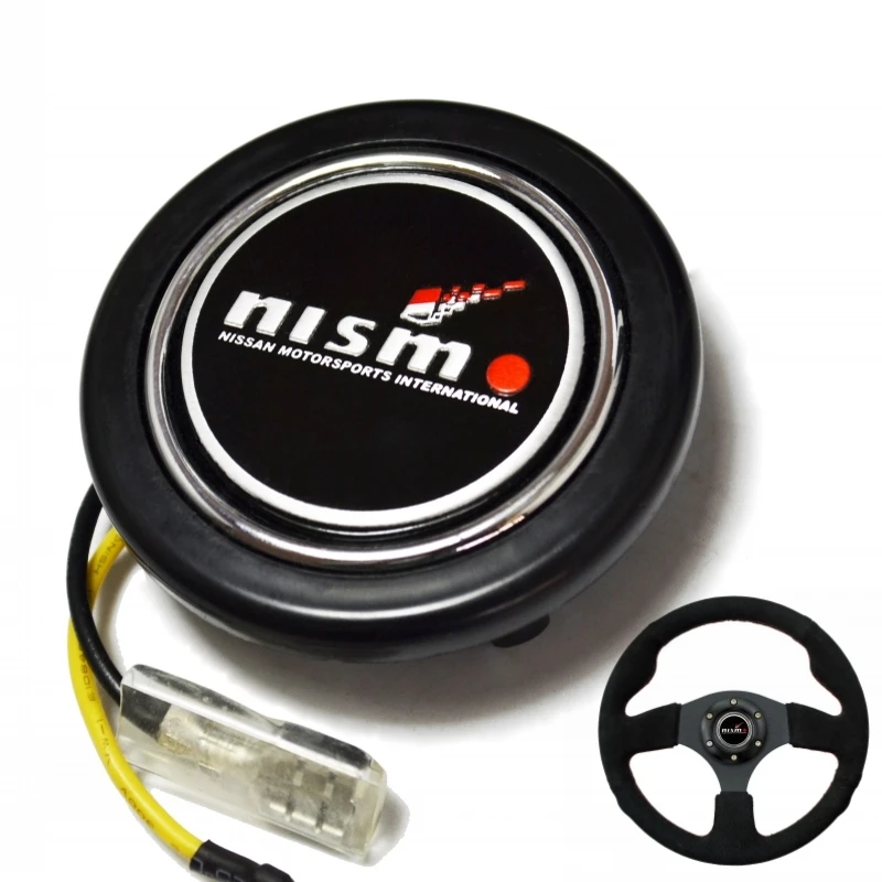 Алюминиевый Эмблема ABS Руль Рога Кнопка для Nissan nismo|buttons buttons|button nissanbutton wheel |