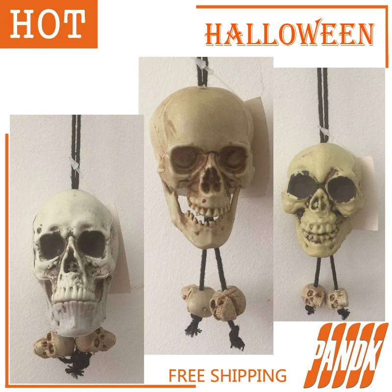scary skull halloween skull decorations halloween skeleton hanging props party spoof tricky plastic pendant skull free - Halloween Skull Decorations scary skull halloween skull decorations halloween skeleton hanging props party spoof tricky plastic pendant skull free - Halloween Skull Decorations