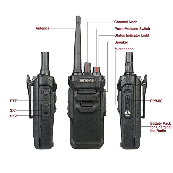 10 шт. RETEVIS RT48/RT648 рация IP67 Водонепроницаемый PMR радио PMR446/FRS VOX 2 Way Радио отель/Ресторан радио Comunicador