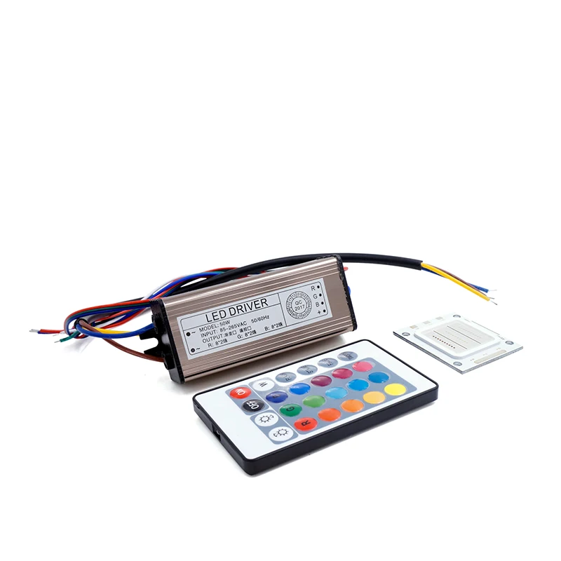 [MingBen] 1Set LED RGB Dimmer Chip 10W 20W 30W 50W High Power Colorful