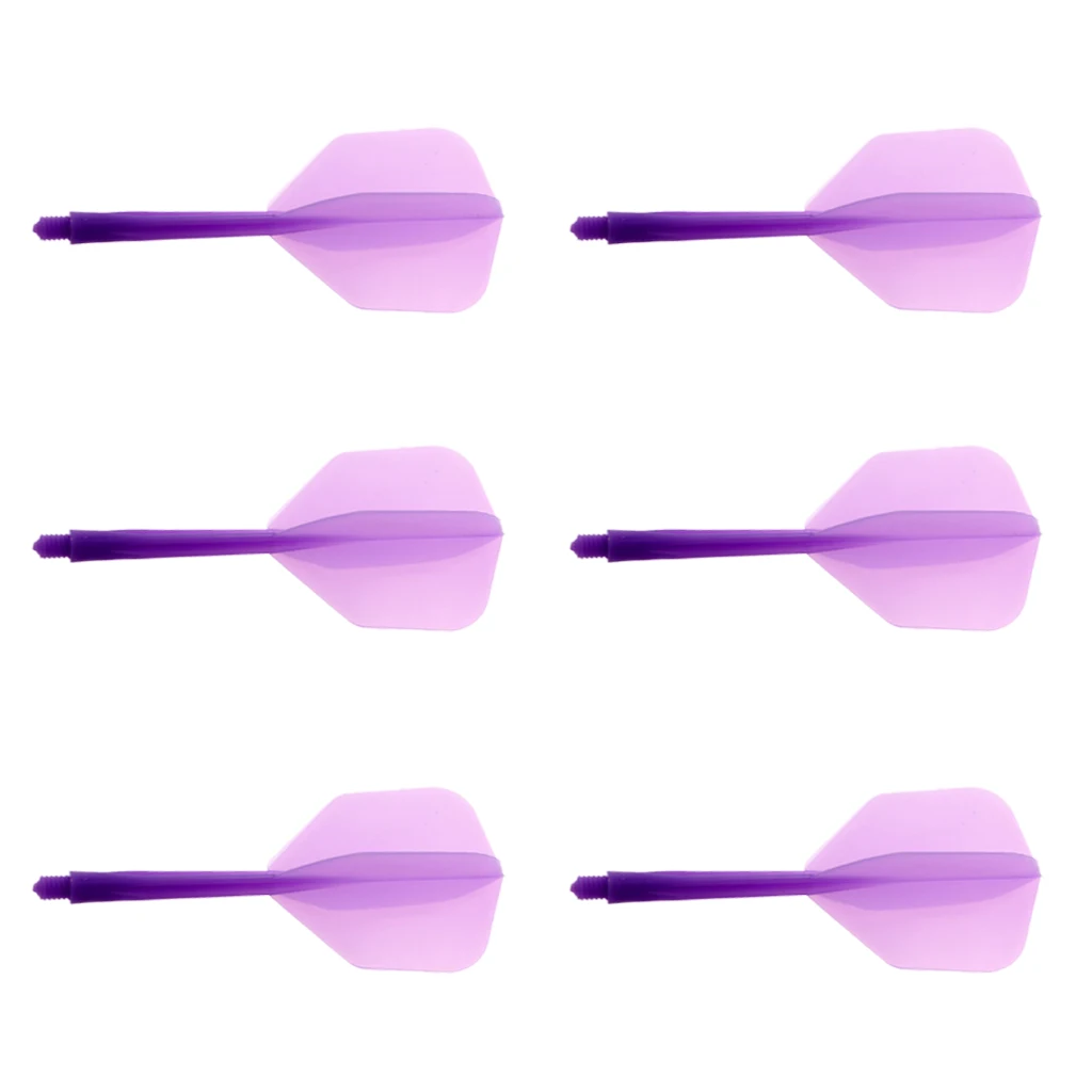 6 Pieces Transparent 2BA Thread Dart Shafts And Dart Flights Connection Entertainment Darts Tools Accessories