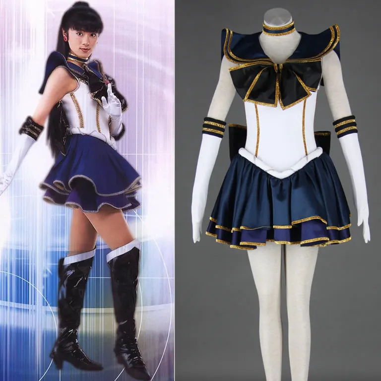 

Hot Sailor Moon Anime cosplay Sailor Pluto/Meiou Setsuna cos 2nd generation Unisex Halloween cosplay costumes