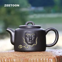 280cc Аутентичные Исин Чай горшок Китайский Здоровый фиолетовый глины Zen Pot мастер ручной работы Творческий кунг-фу Чай Набор Винтаж Домашний Декор
