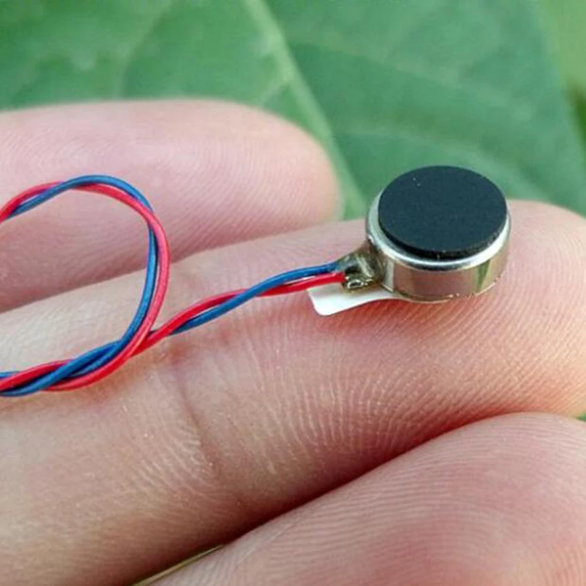 

1pcs DC 3V 77mA For Phone Coin Flat Vibrating Vibration Motor Vibration Motor Drop ship Button type vibration motor