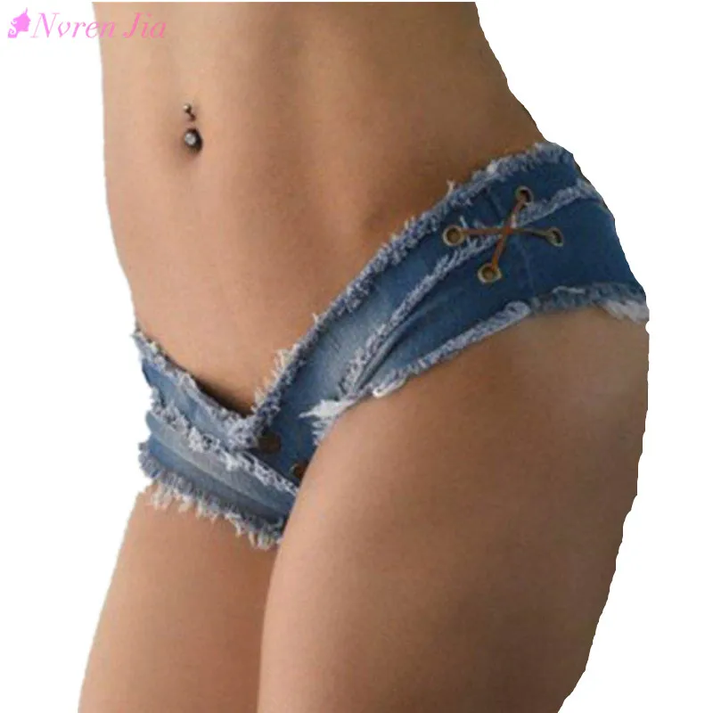 2018 pole dancing Sexy Womens denim shorts summer crystal Shorts Jeans