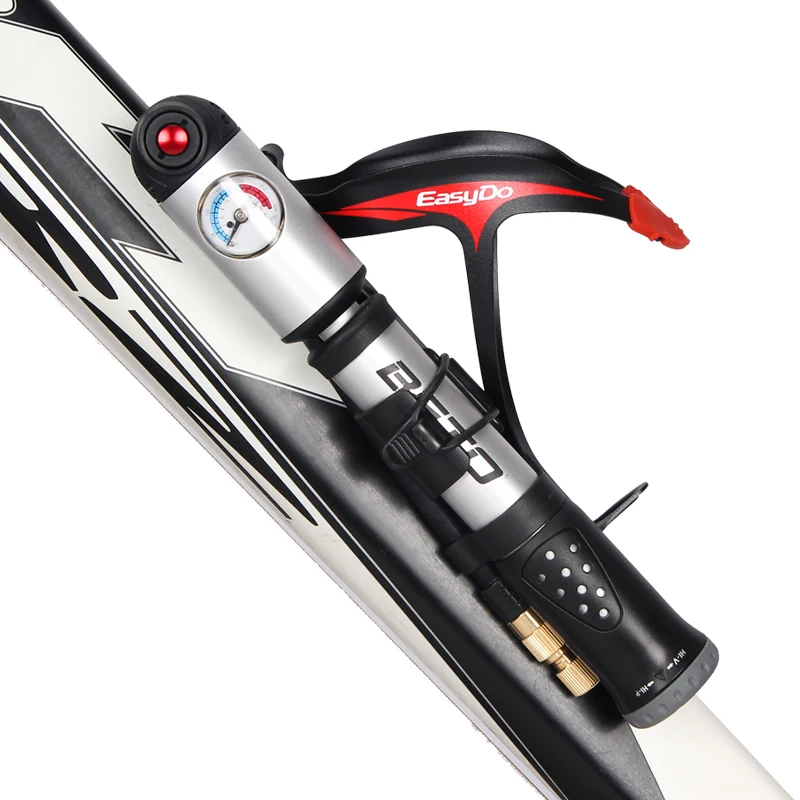 

Fork Tire Shock Bicycle Pumps 300psi Gauge Mini Hand Pump For Bicycle Schrader Presta Adapter Hose Bike Pump Air Cycle Pump