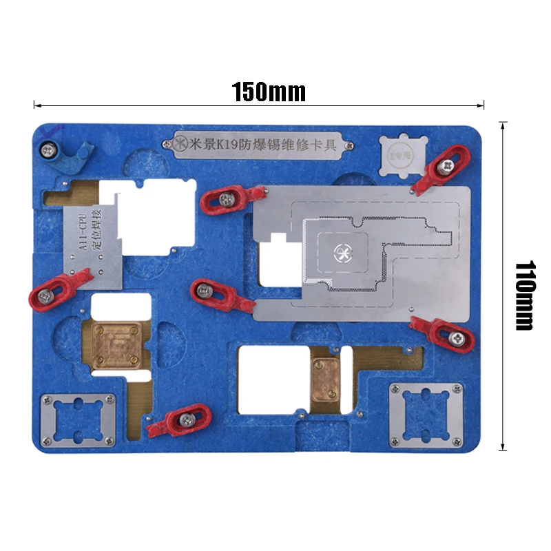 Держатель печатной платы зажимы для материнской iPhone X A11 IC чип шарик паяльная сеть