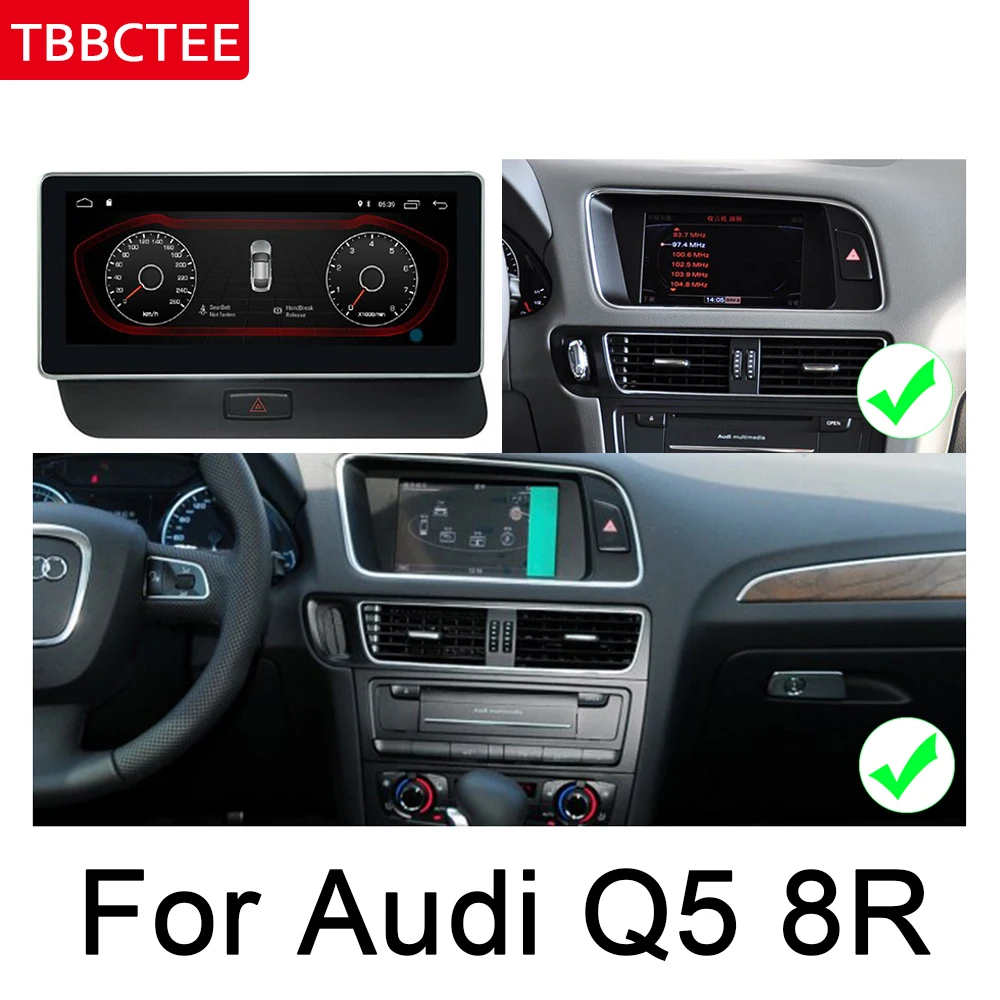 Cheap For Audi Q5 8R 2008~2017 MMI Navigation Multimedia Player Android Car Radio GPS WiFi BT Audio Video System WIFI MAP HD Screen 5
