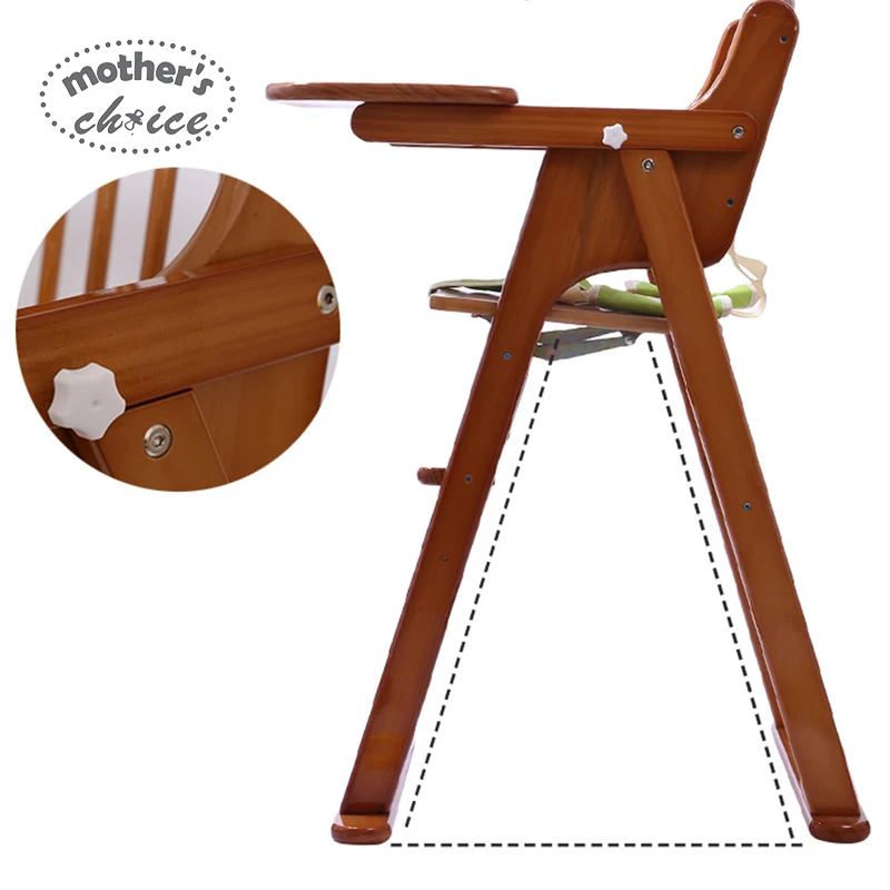 mothers choice high chair wooden