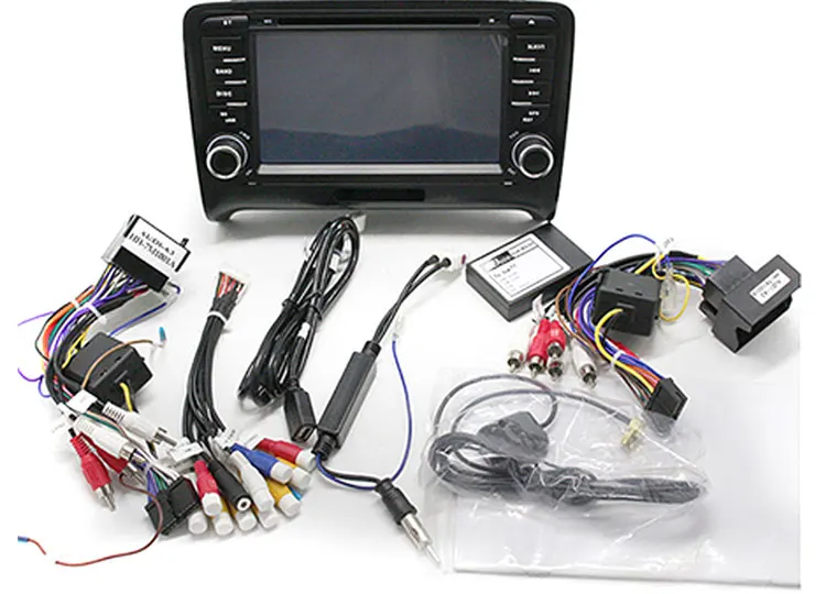 Top Besina Two Din 7 Inch Car DVD Player For AUDI TT 2006-2012 Canbus Radio GPS Navigation Steering Wheel Contol Map 1080P RDS USB 10