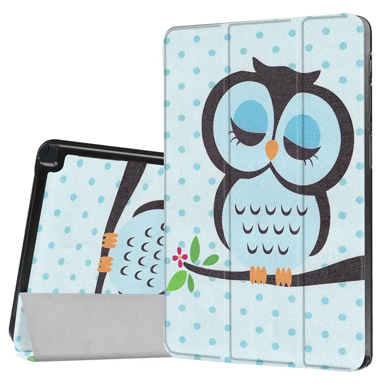 Чехол для samsung Galaxy Tab A A6 с S Pen 10,1 SM-P580 P585 из искусственной кожи, чехол для смартфона Galaxy Tab A 10,1 S Pen - Цвет: Owl