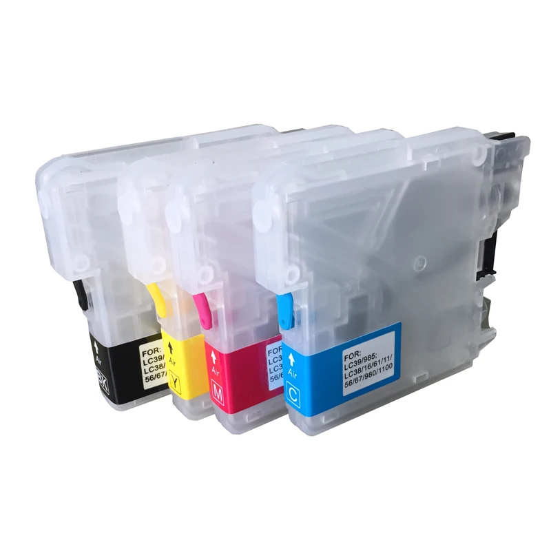 LC38 чернильный картридж для принтера Brother DCP J140W 145C 165C 185C|ink cartridge|refillable ink cartridgesempty