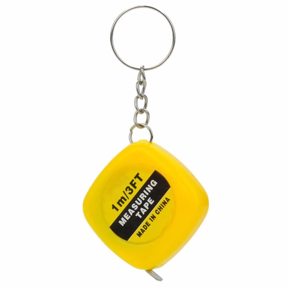 

1M Mini Tape Measuring Tape Measure Retractable Metric Belt Colorful Portable Centimeter With Keychain Pull Ruler