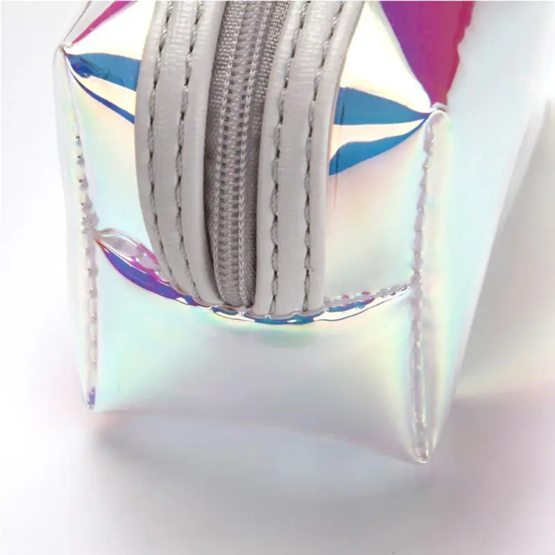 2019 Новая мода мини голографический бумажник на молнии ПВХ сумка кошелек сумка для монет на молнии брелок