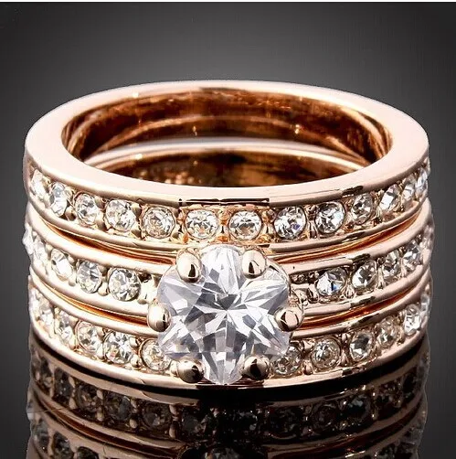 unique indian gold design of the three bands plated inlay aaa top quality zircon wedding rings - Indian Wedding Rings unique indian gold design of the three bands plated inlay aaa top quality zircon wedding rings - Indian Wedding Rings