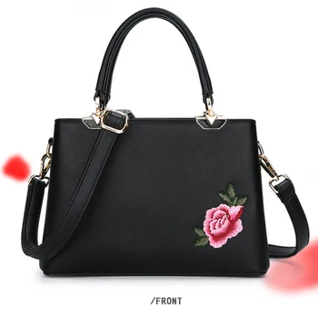 

2018 New Fashion Lady Embroidery Bag Top Quality Peony Female Handbag Best Price Women Crossbody Handbags Girl Top-Handle Bag