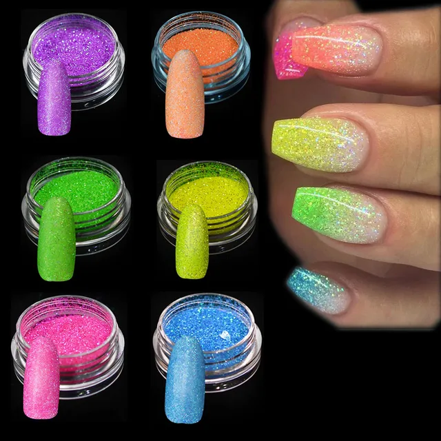 Buy Trendy Nail 1g 6pcs/set New Arrival Nail Art Glitters Decoration