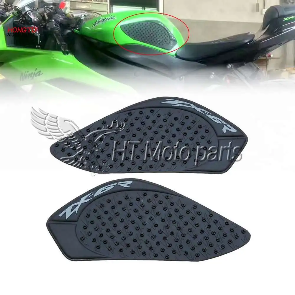Motorcycle Anti slip Tank Pad 3M Side Gas Knee Grip Traction Pads