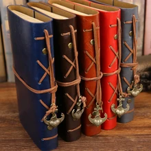 Винтажный пиратский дневник А5, записная книжка с записью, Обложка из искусственной кожи, Filofax, записная книжка для школы, корейские канцелярские принадлежности orTraveler