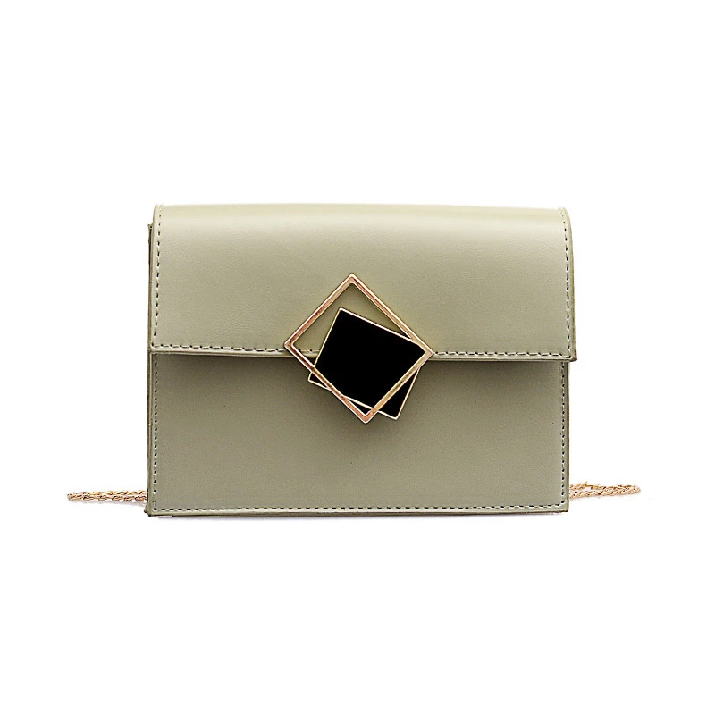 

PU High Quality Ladies Shoulder Diagonal Package Chain Fashion Small Square Bag 2019 New Female Bag Summer